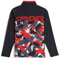 Little Boy's Camo 1/2 Zip - Spyder Red