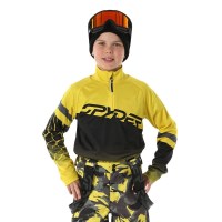 Little Boy's Incline 1/2 Zip - Acid Yellow