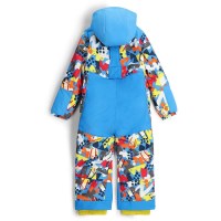 Toddler Stevie Snowsuit - Yeti Camo Aether Blue