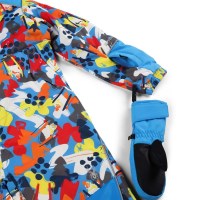 Toddler Stevie Snowsuit - Yeti Camo Aether Blue