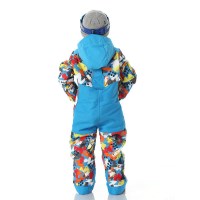 Toddler Stevie Snowsuit - Yeti Camo Aether Blue