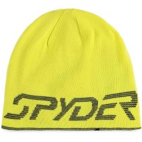 Youth Spyder Reversible Bug Beanie - Acid Yellow