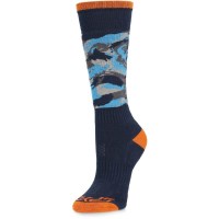 Youth Sweep Ski Socks - Camouflage Aether Blue