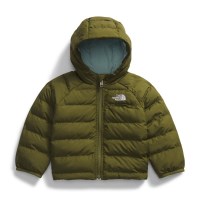 Baby Reversible Perrito Hooded Jacket - Forest Olive