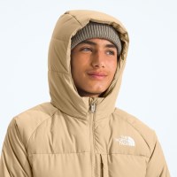 Boys' North Down Hooded Jacket - Khaki Stone