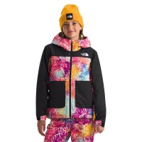 Girls' Freedom Insulated Jacket - Radiant Poppy Blowing Wind Print