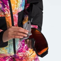 Girls' Freedom Insulated Jacket - Radiant Poppy Blowing Wind Print