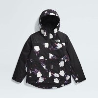 Girls' Freedom Insulated Jacket - TNF Black Winter Flowers Print