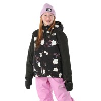 Girls' Freedom Insulated Jacket - TNF Black Winter Flowers Print