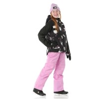 Girls' Freedom Insulated Jacket - TNF Black Winter Flowers Print