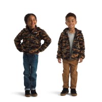 Kids' Campshire Full Zip Hoodie - TNF Black TNF Camo Small Print