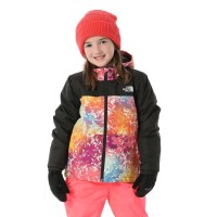 Kids' Freedom Insulated Jacket - Radiant Poppy Blowing Wind Print