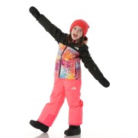 Kids' Freedom Insulated Jacket - Radiant Poppy Blowing Wind Print