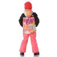 Kids' Freedom Insulated Jacket - Radiant Poppy Blowing Wind Print