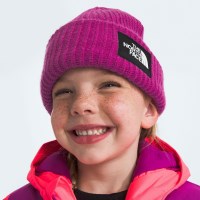 Kids' Salty Lined Beanie - Deep Mulberry