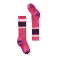 Kids Wintersport Full Cushion Stripe OTC Socks - Power Pink