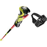 Junior WCR Lite SL 3D Race Ski Poles - Red