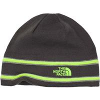 The North Face TNF Logo Beanie - Youth - Graphite Grey / Safety Green