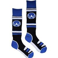 Youth Kicker Padded Ski Sock - Royal Blue / Black