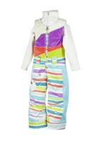 F11 Girls Love Fleece Bib (Stripecicle Print) - 2011 Girls Love Fleece Bib (Stripecicle Print)