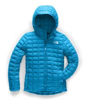 Girls Thermoball Eco Hoody - Acoustic Blue - TNF Girls Thermoball Eco Hoody - Winterkids.com                                                                                                       