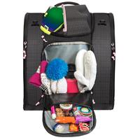 Powder Trekker Ski Boot Backpack - Black / White / Pink - Powder Trekker Ski Boot Backpack