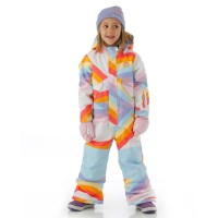 Toddler One Piece - Stout White Rainbow Mashup