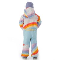 Toddler One Piece - Stout White Rainbow Mashup