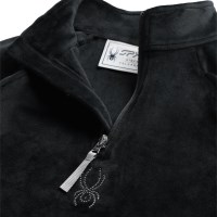 Girls Shimmer Bug 1/2 Zip - Black (BLK2)