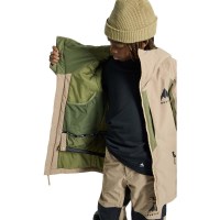 Kids' Hillslope 2L Jacket - Summit Taupe / Forest Moss