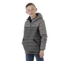 Boy's Reversible Down Sweater Hoody - Noble Grey (NGRY)